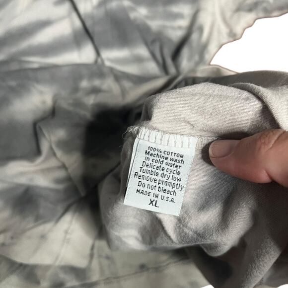 Catch Surf white gray tie dye 100% cotton short sleeve t-shirt palm tree logo XL - Picture 4 of 4